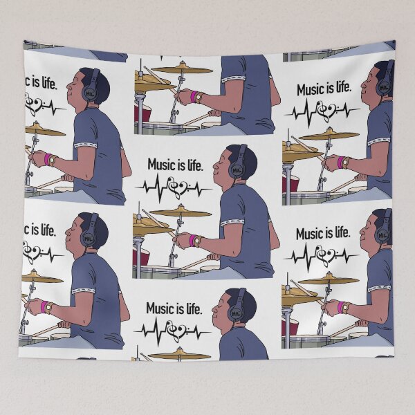 Item preview, Copy of Music is Life (Drummers Edition) designed and sold by minstreldr.