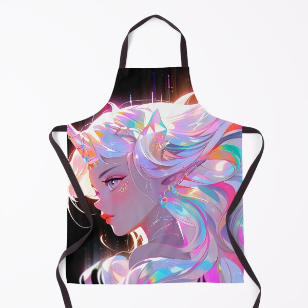 Item preview, Shimmering Crystal Unicorn Elf Girl designed and sold by bubblegoth.