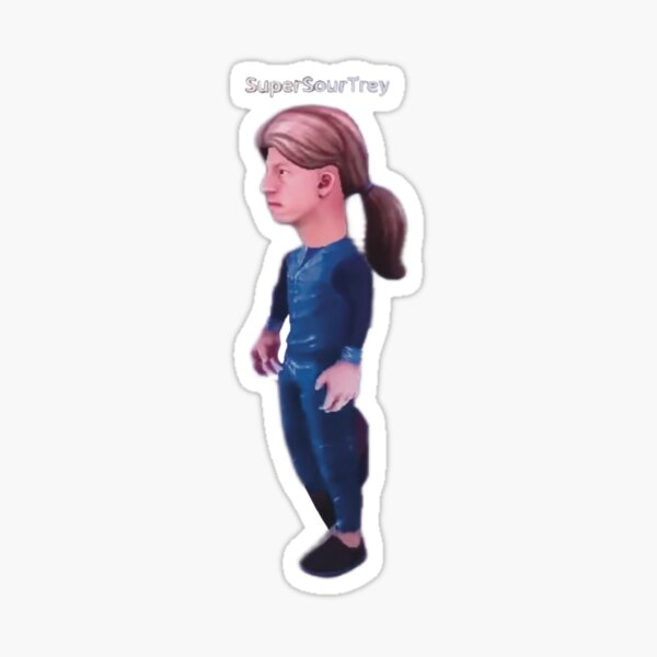 Ponytail Volume 2 William Sticker for Sale by alanawdoesart