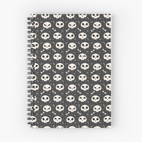 Item preview, Cute Skulls and Bones - Black designed and sold by OneCraftyLady.