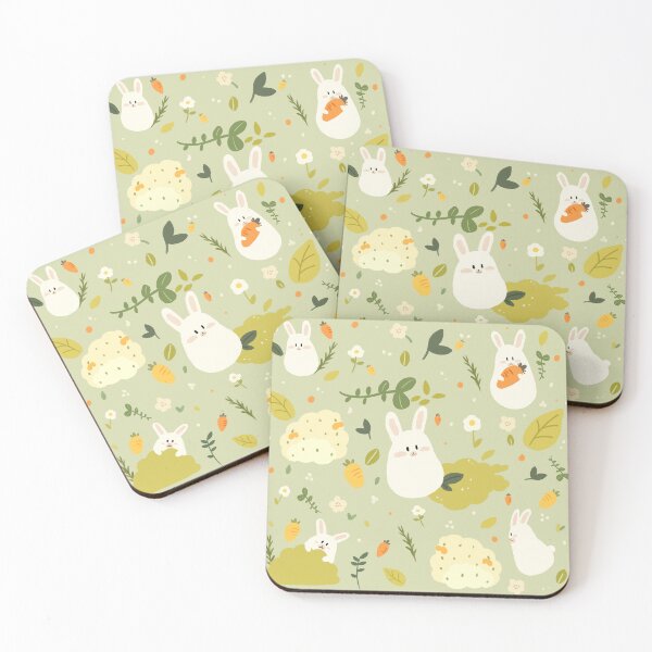 Item preview, Adorable seamless rabbit pattern designed and sold by kumi99.