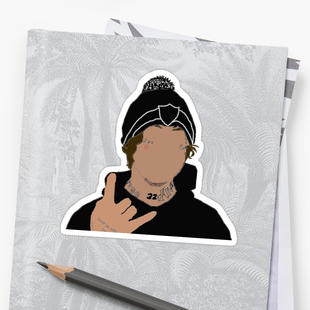 "Lil Xan Drawing" Sticker by xxxlemonade | Redbubble