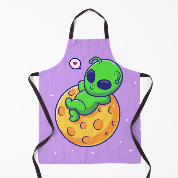 Item preview,  Cute Alien Sleeping on the Moon Cartoon Vector Icon designed and sold by hjian8219.
