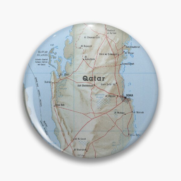 Item preview, Vintage Map of Qatar (1993) designed and sold by BravuraMedia.
