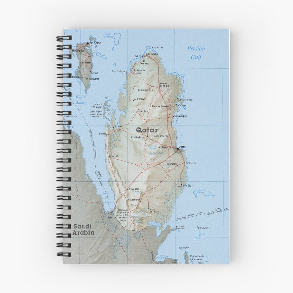 Item preview, Vintage Map of Qatar (1993) designed and sold by BravuraMedia.
