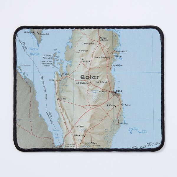 Item preview, Vintage Map of Qatar (1993) designed and sold by BravuraMedia.