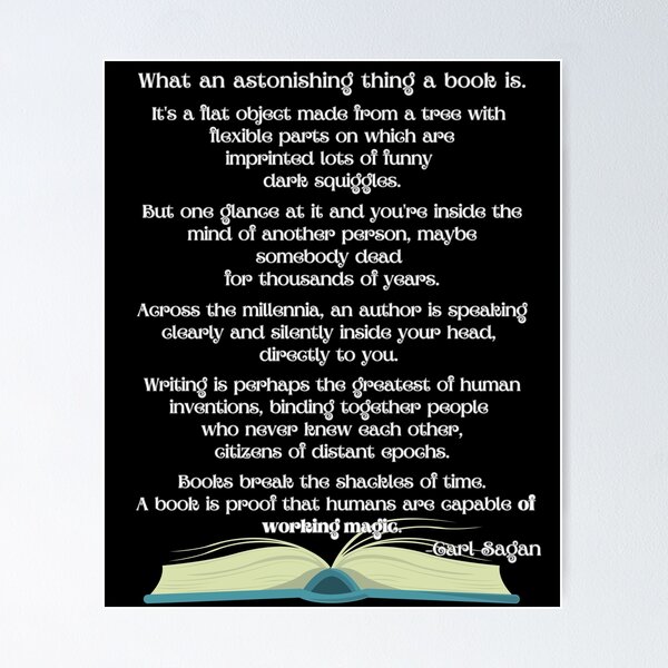 Item preview, What an Astonishing Thing a Book Is... Carl Sagan designed and sold by StrideOrDie.
