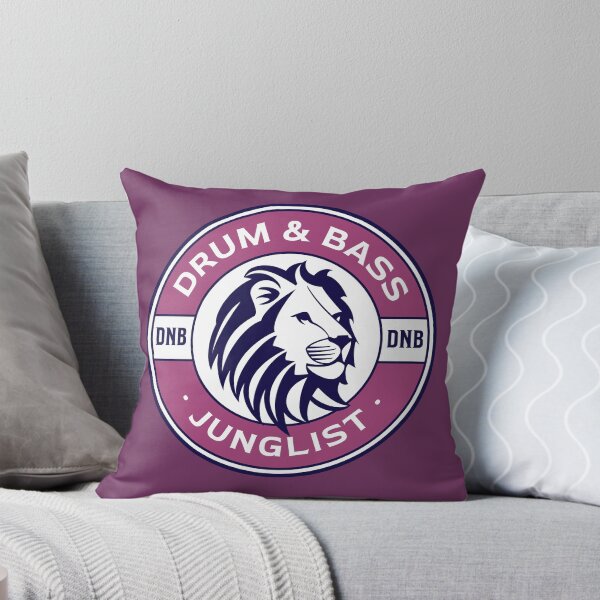 Item preview, DRUM AND BASS  - Lifesaver Lion (Pink)  designed and sold by Discothreadz.