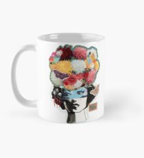 Flower Lady Colorful Surreal Abstract Art Design Mug