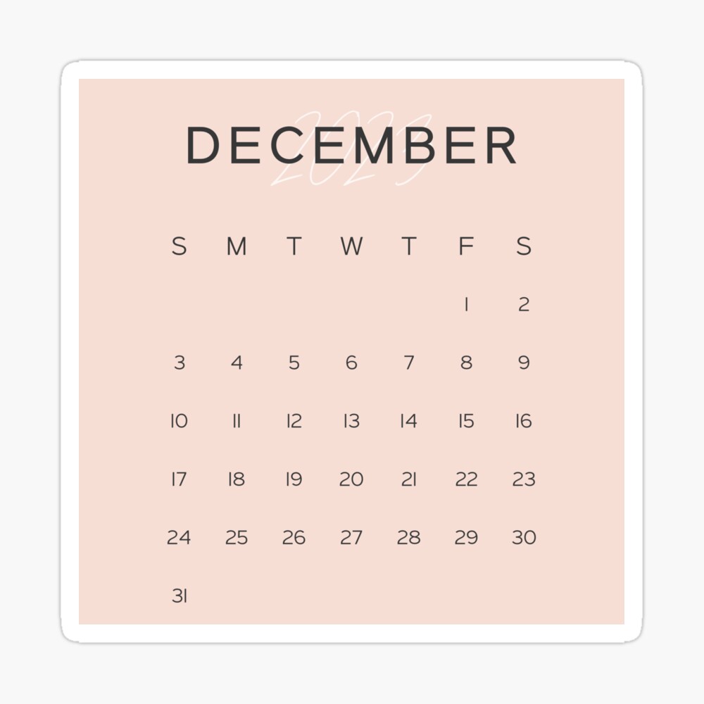 December 2023 Calendar