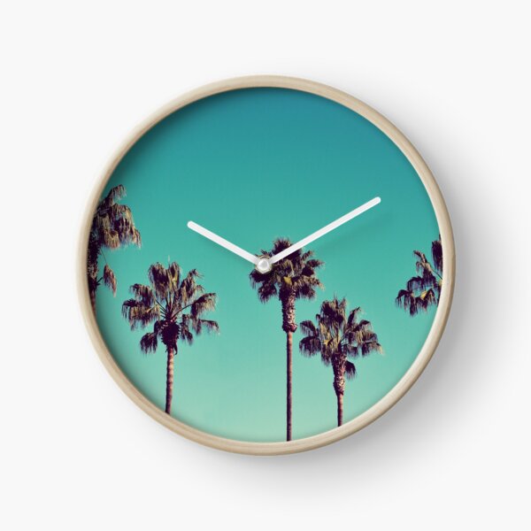 California Palm Trees Clock