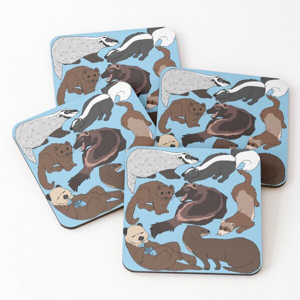Item preview, Mess of Mustelids designed and sold by migrainearts.