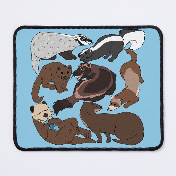 Item preview, Mess of Mustelids designed and sold by migrainearts.