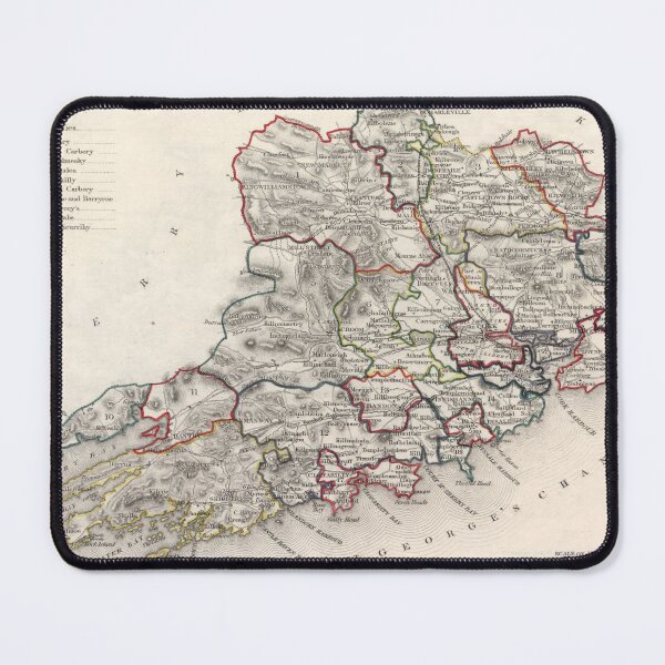 Item preview, Vintage Map of Cork County Ireland (1846) designed and sold by BravuraMedia.