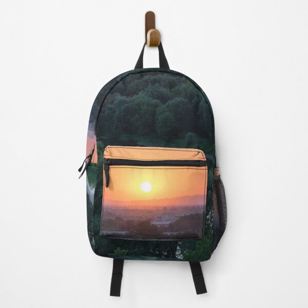 Item preview, Maritsa River with the Sun Setting Behind Sredna Gora Mountain Range designed and sold by Georgia Mizuleva.