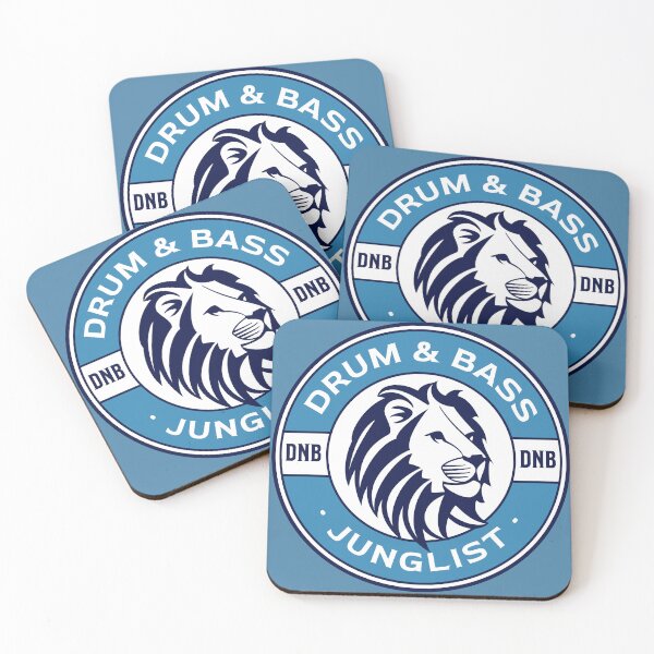Item preview, DRUM & BASS  - Lifesaver Lion (Blue)  designed and sold by Discothreadz.