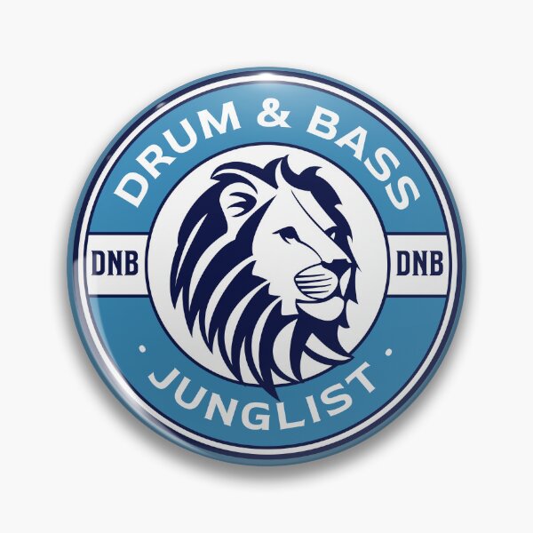 Item preview, DRUM & BASS  - Lifesaver Lion (Blue)  designed and sold by Discothreadz.