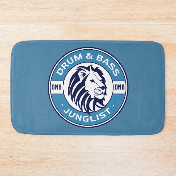 Item preview, DRUM & BASS  - Lifesaver Lion (Blue)  designed and sold by Discothreadz.
