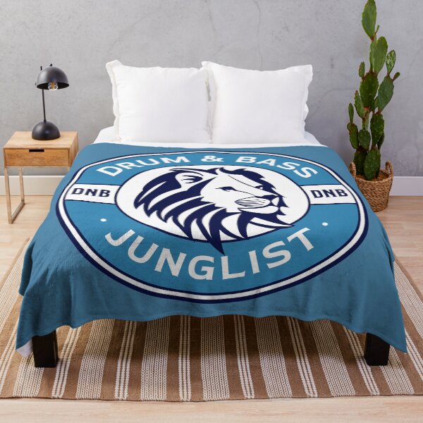 Item preview, DRUM & BASS - Lifesaver Lion (Blue) designed and sold by Discothreadz.