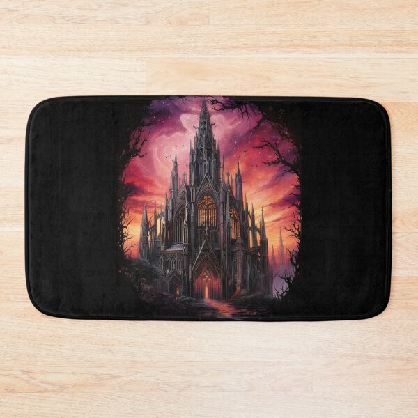 Item preview, Cathedral in Gothic Style with Sunset Sky designed and sold by shadowalice.