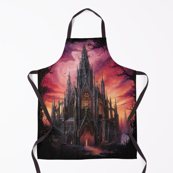 Item preview, Cathedral in Gothic Style with Sunset Sky designed and sold by shadowalice.
