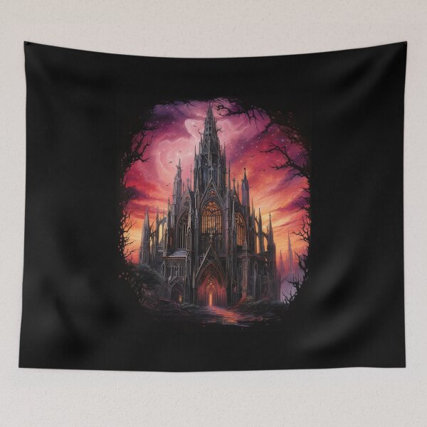 Artikelvorschau, Kathedrale im gotischen Stil mit Sonnenuntergangshimmel entworfen und verkauft von shadowalice.