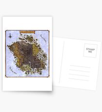 Elder scrolls map Postcards