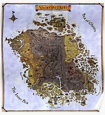 Elder scrolls map Poster
