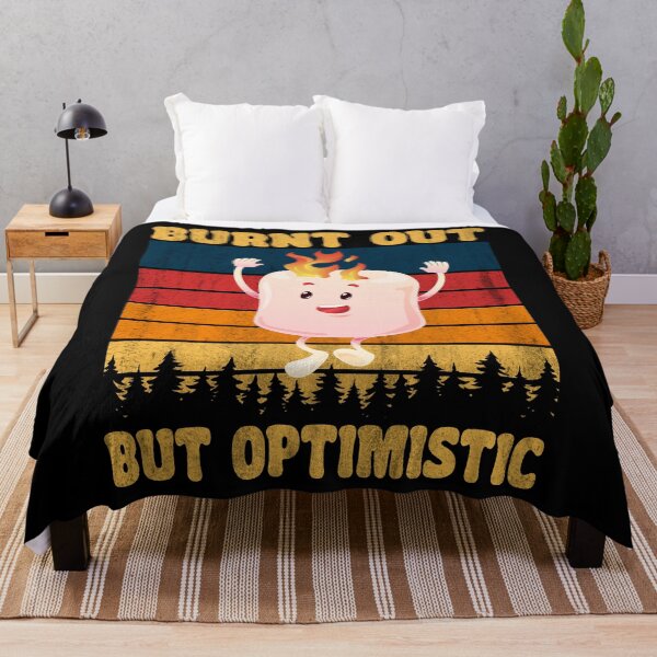 Item preview, Burnt Out But Optimistic Cute Marshmallow Funny Camping T-shirt designed and sold by KGN  CREATIVITY.