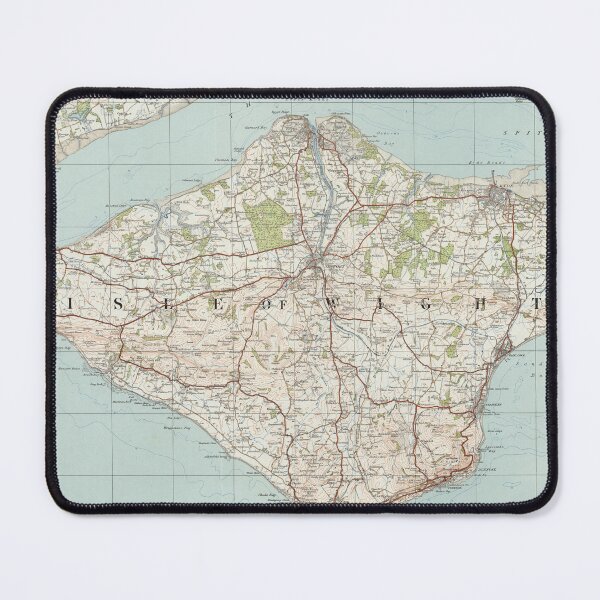 Item preview, Vintage Isle of Wight UK Map (1913) designed and sold by BravuraMedia.