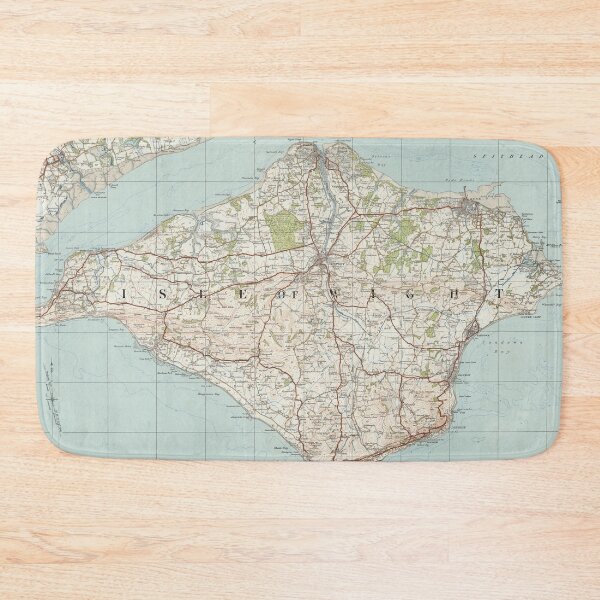 Item preview, Vintage Isle of Wight UK Map (1913) designed and sold by BravuraMedia.