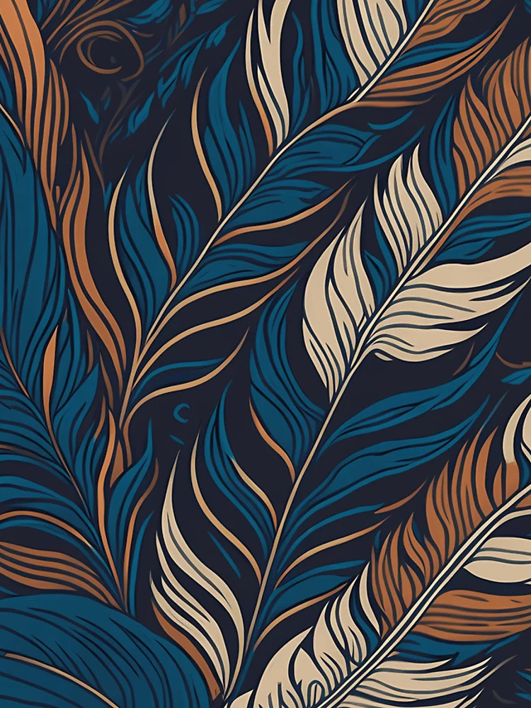 Thumbnail 4 of 4, Samsung Galaxy Phone Case, Abstract Feather designed and sold by InfinityPattern.
