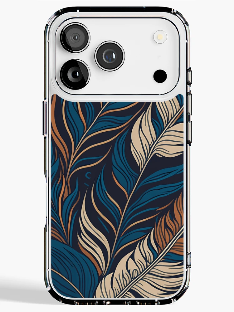 Thumbnail 1 of 5, iPhone Case, Abstract Feather designed and sold by InfinityPattern.
