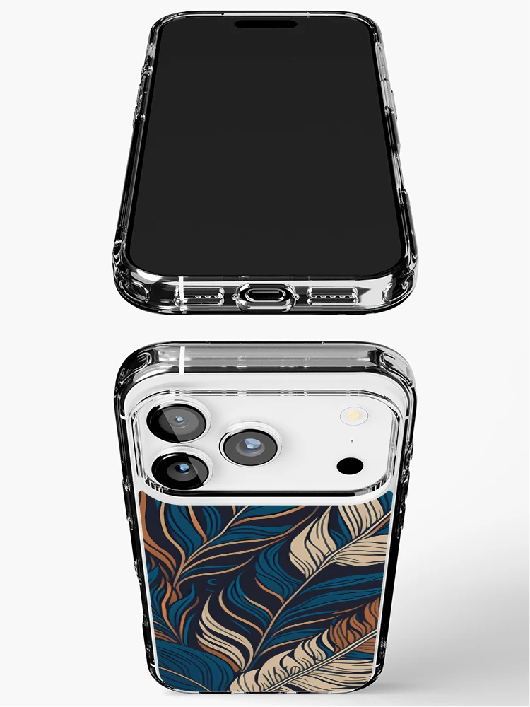 Thumbnail 3 of 5, iPhone Case, Abstract Feather designed and sold by InfinityPattern.