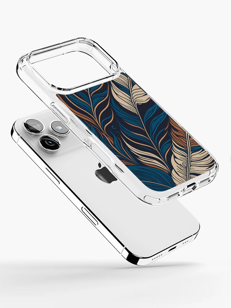 Thumbnail 2 of 5, iPhone Case, Abstract Feather designed and sold by InfinityPattern.