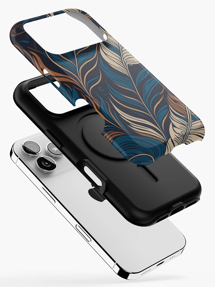 Thumbnail 2 of 4, iPhone Case, Abstract Feather designed and sold by InfinityPattern.