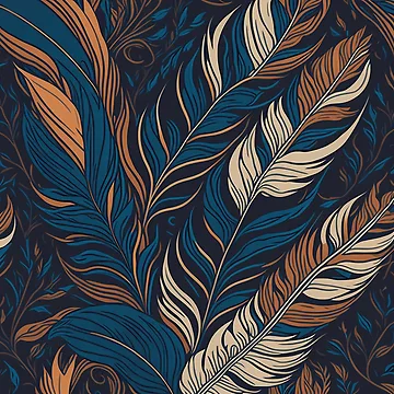 Artwork thumbnail, Abstract Feather by InfinityPattern