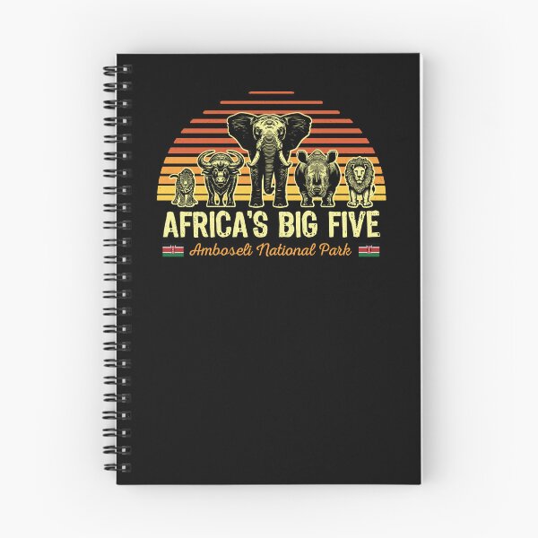 Item preview, Africa's Big Five Safari | Leopard Rhino Elephant Buffalo Lion | Big 5 Africa | Amboseli National Park designed and sold by d247.