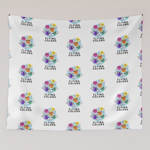Item preview, Flying Colors Funny Colorful Wings Puns  designed and sold by punnybone.