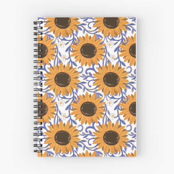 Item preview, Sunshine de girasol amarillo con patrón de vides adornadas designed and sold by Kraina.
