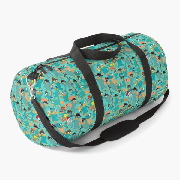 Item preview, Perry the Platypus Phineas and Ferb Collage Pattern Design - Aquamarine Background Graphic  designed and sold by tienlong5.