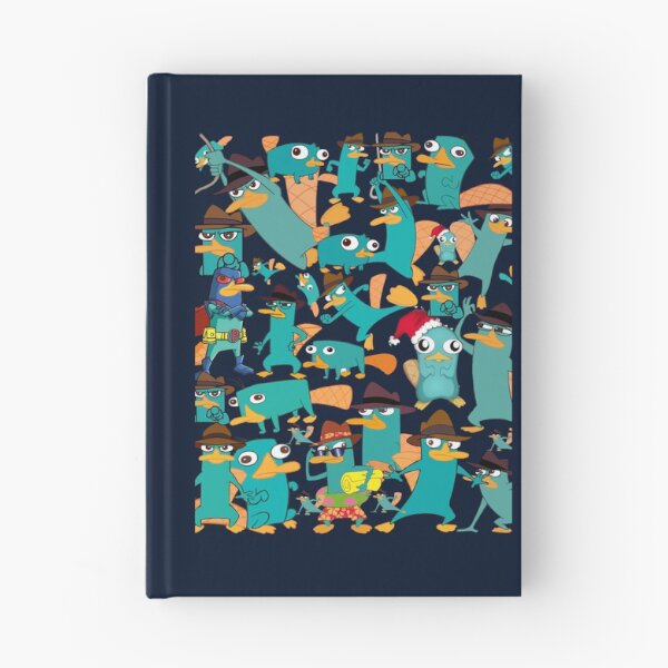 Item preview, Perry the Platypus Phineas and Ferb Collage Pattern Design - Black Background designed and sold by tienlong5.
