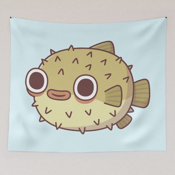 Item preview, Cute Puffer Fish designed and sold by rustydoodle.