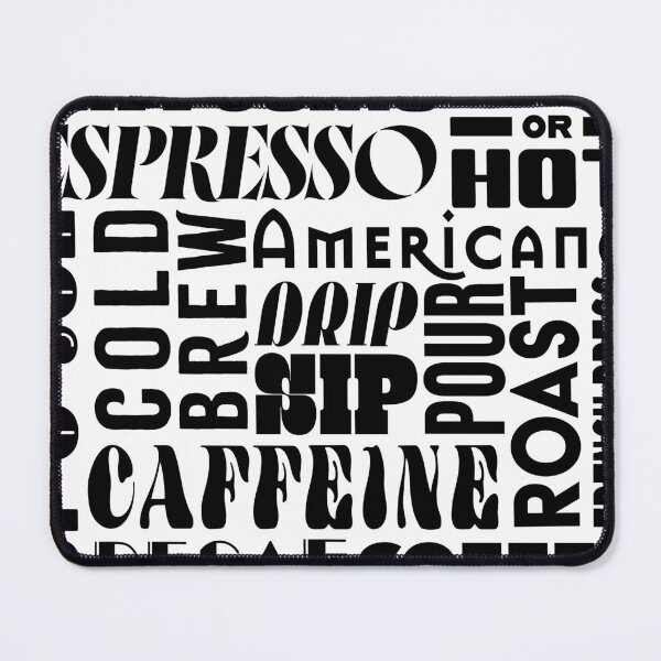 Item preview, Coffee Typography Letterpress Poster designed and sold by CaffeinatedVibe.
