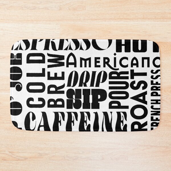 Item preview, Coffee Typography Letterpress Poster designed and sold by CaffeinatedVibe.