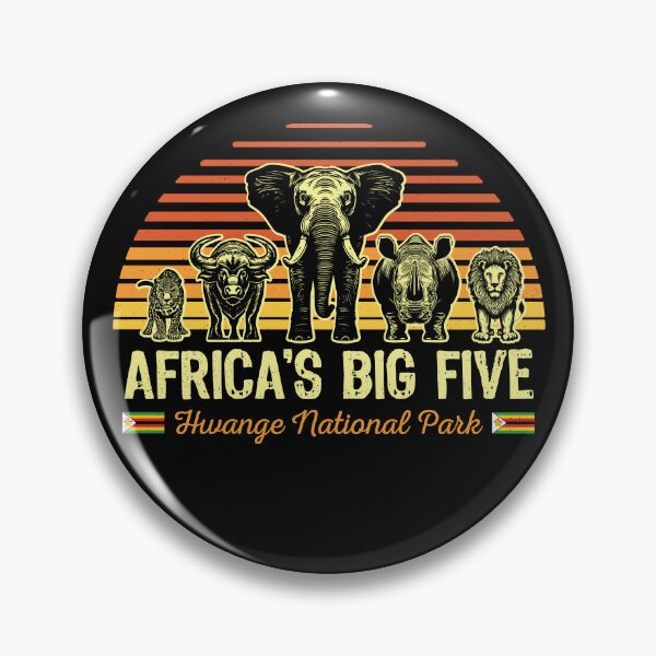 Item preview, Africa's Big Five Safari | Leopard Rhino Elephant Buffalo Lion | Big 5 Africa | Hwange National Park designed and sold by d247.