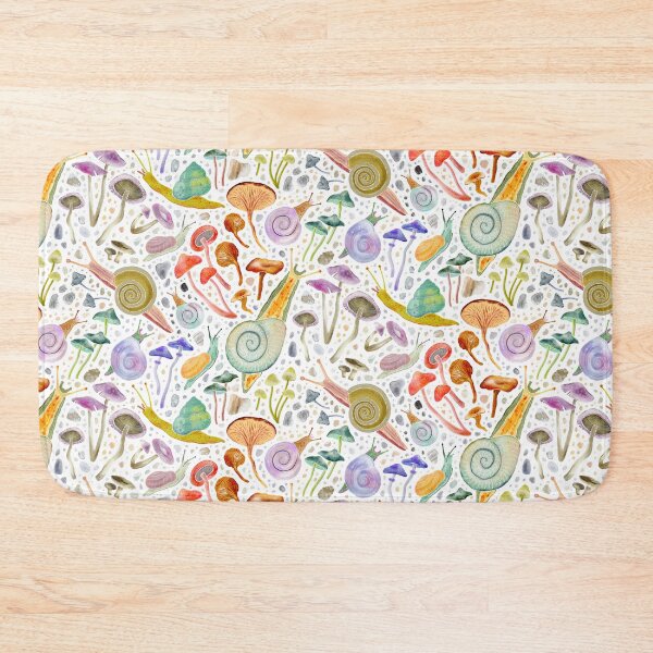 Item preview, Watercolor snails, mushrooms, and stones designed and sold by ConfettiCreate.
