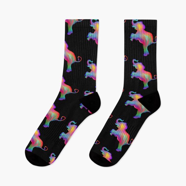 Item preview, Tie Dye Rainbow Elephant Silhouette designed and sold by Deborah Camp.