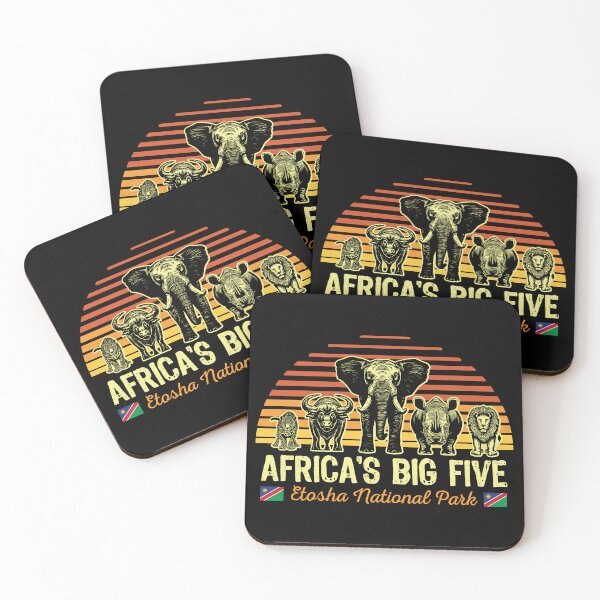 Item preview, Africa's Big Five Safari | Leopard Rhino Elephant Buffalo Lion | Big 5 Africa | Etosha National Park designed and sold by d247.