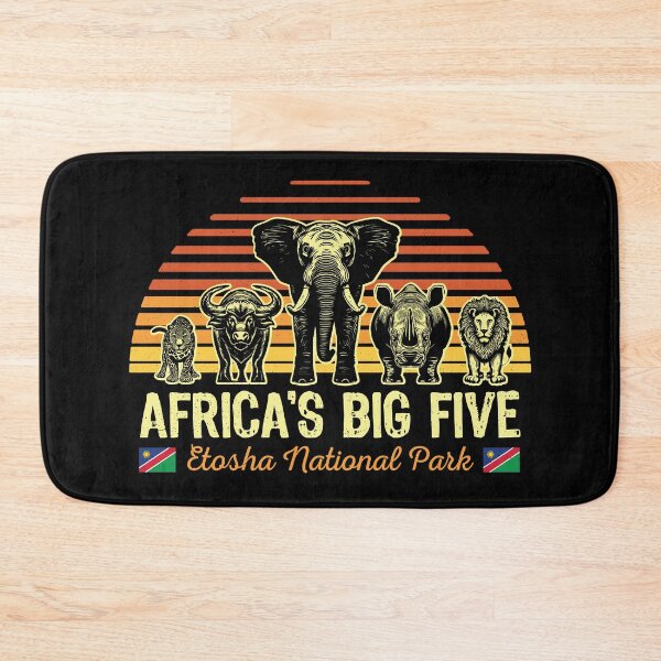 Item preview, Africa's Big Five Safari | Leopard Rhino Elephant Buffalo Lion | Big 5 Africa | Etosha National Park designed and sold by d247.